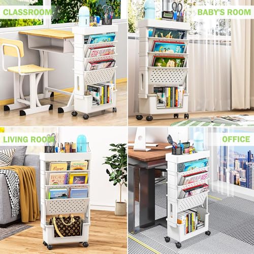 Geananao Libreria girevole, capacità multistrato