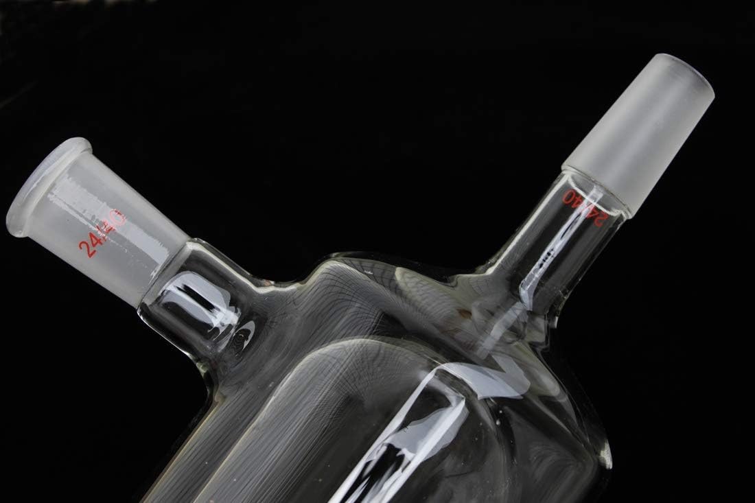 2-Liter-Glas-Kühlfalle for Trockeneis mit 100 mm Außendurchmesser und 24/40-Schliffverbindungen – Vakuumfalle zur Lösungsmittelsammlung