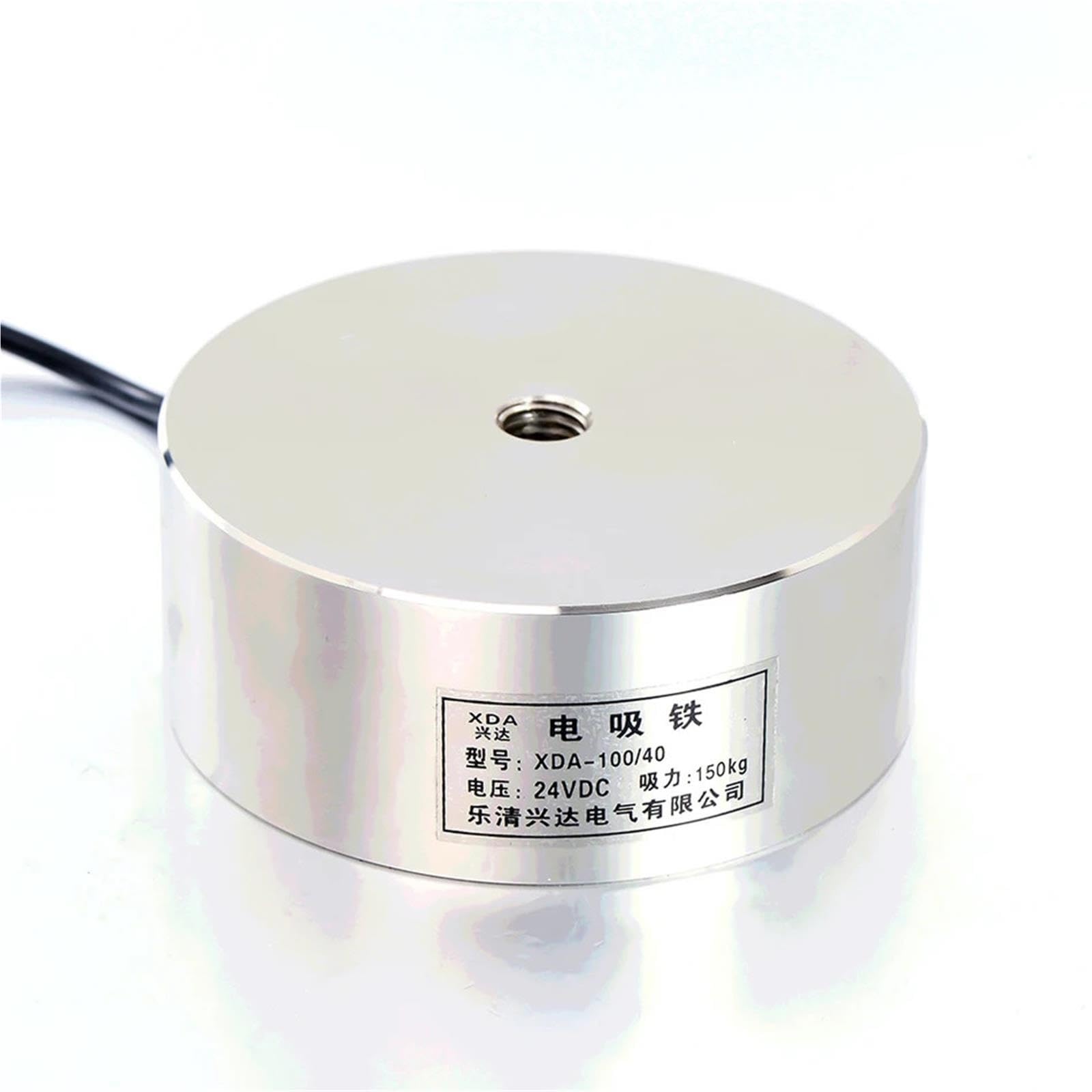 Électro-aimant de levage à grande aspiration JK100/40, 6V, 12V, 24V, 150KG, solénoïde(24V)