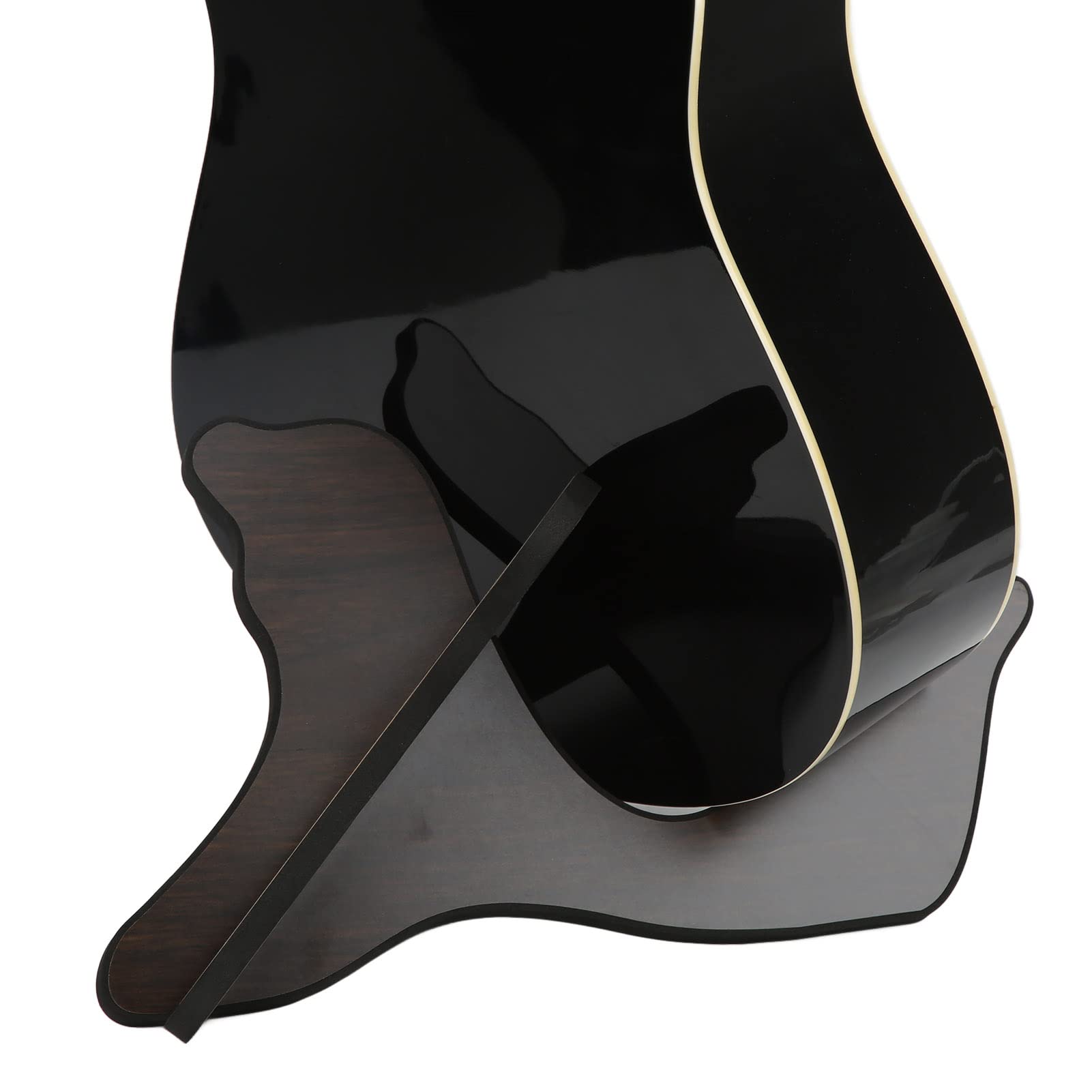 2 Stück Ukulele-Ständer, Zusammengesetzter Ukulele-Ständer, Holz-Ukulelen-Halterung, Holz-Gitarren-Display-Ständer, Gitarren-Halterung für Saiteninstrumente (Schwarz)
