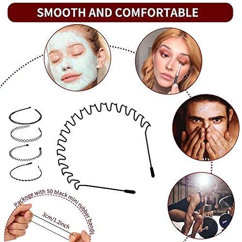 16 STKS Metalen Hoofdbanden voor Mannen en Vrouwen, Multi-stijl Non Slip Elastische Haarbanden Mode Sprorts Haarband… - Image 6