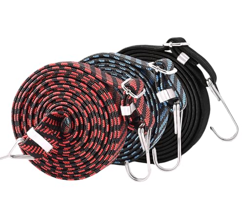 (Pack of 2) Motorcycle Luggage Strap with Metal Hooks 3.3ft High ...