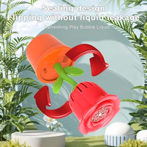 Máquina de burbujas automática con luces LED de colores para exteriores 3