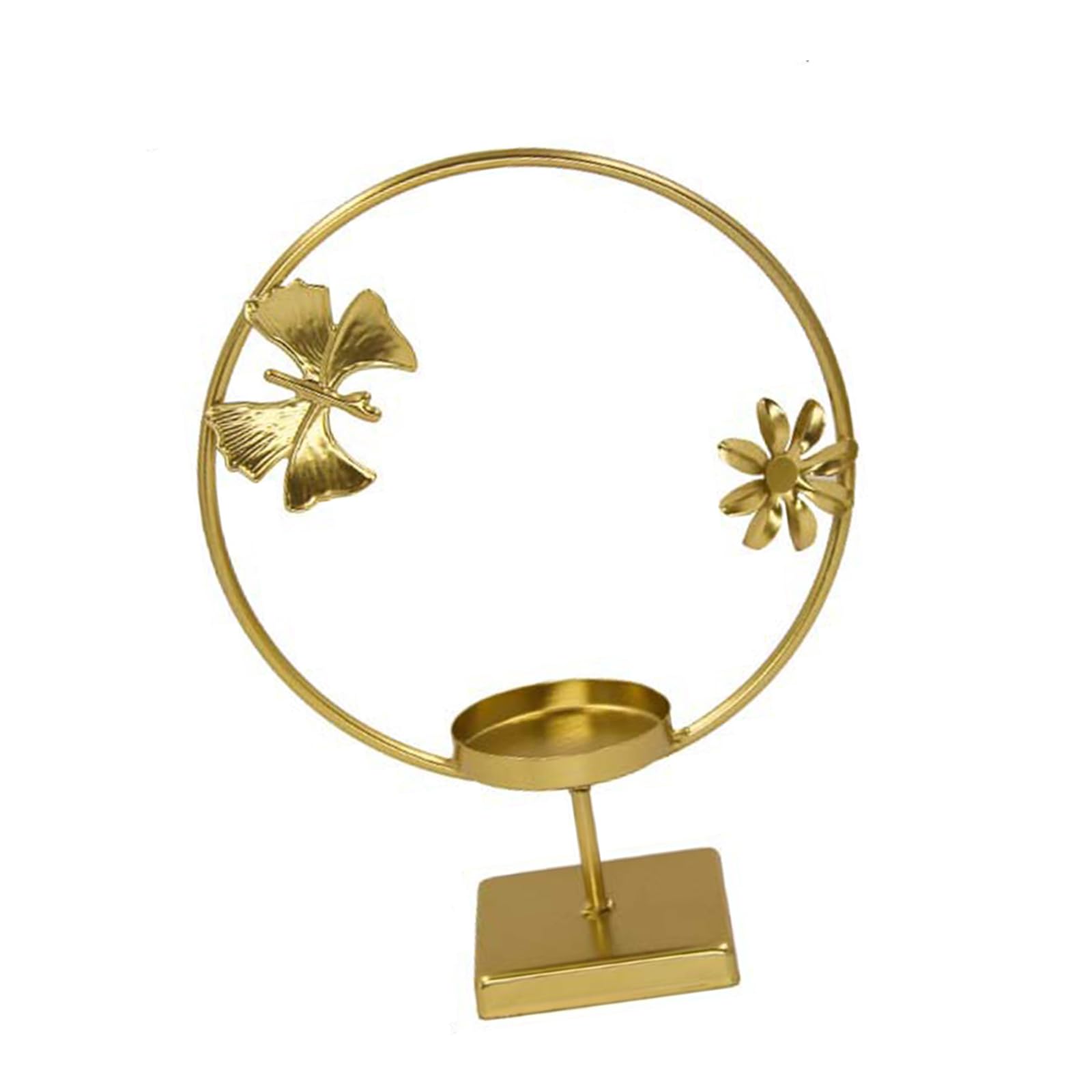 Carotoe Butterfly Flower Romance Iron Stand Vintage Designs Tealight Holder For Wedding And Special Event Butterfly Florals Tealight Stand