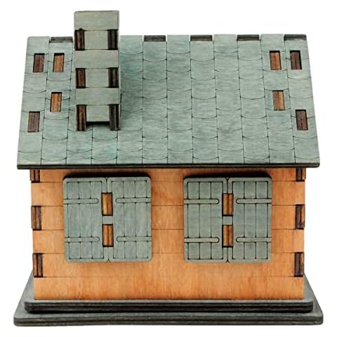 Logica Puzzles Art. Da Vinci House - Brain Teaser in Wood - Secret Box - Difficulty 4/6 Extreme - Leonardo da Vinci Collection Cover