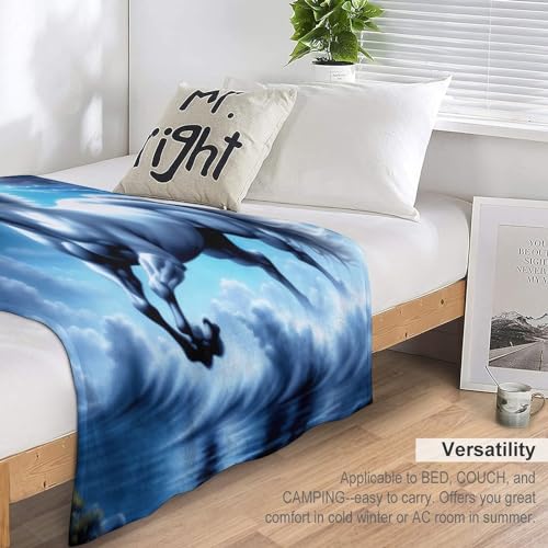 Couverture en polaire de flannel cheval 3D, couvre-lit d'exception 150x200 - 7