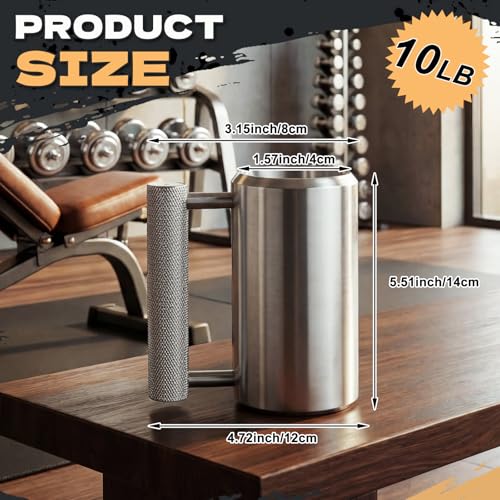 Taza pesada estilo pesa Mifoci 10lb de acero inoxidable miniatura 2