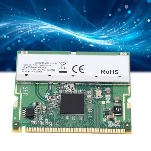 Yoidesu WiFi Wireless Card, Adaptador de Red Inalámbrico 300Mbps para Laptop, Compatible con Windows 7 8 10 11, Tarjeta WiFi PCI E para AR9223 miniatura 3