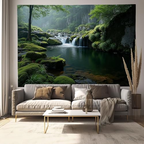 Tapiz de pared para renovar salones aburridos con diseño de bosque, 200x150