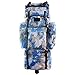 Oxford Alpinisme Sac à Bandoulière Hommes et Femmes Grande Capacité Sac de Voyage Sac de Randonnée Sac à Dos Homme Bagagerie Camouflage Bleu (Couleur : 1#, Taille : 100L+Housse de Pluie) (1#