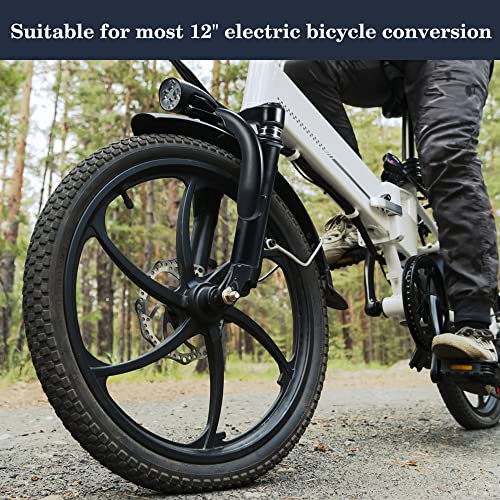 Relibupdater 12 Inch Front Suspension Fork,Compatible with 10'' 12'' Wheel,Scooter Fork Suit with E Bikes,Electric Scooters, Electric Bicycles, Motorcycles and Mountain Bikes - Thumbnail 5