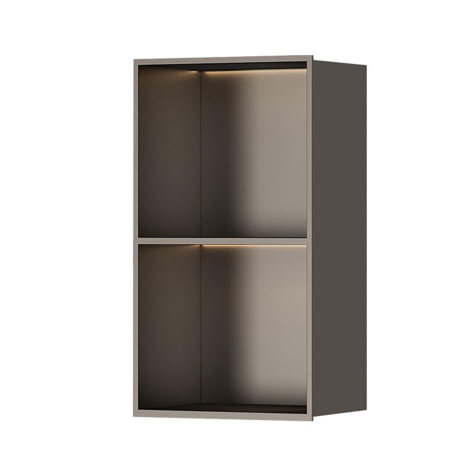 AYCDL Integrated Lighted Shower Shelf Space-Saving Waterproof Storage Solution for Bathroom nize Toiletries Corner Shower nizer Stylish Bathroom Accessory,Grigio-70x28x12.5cm