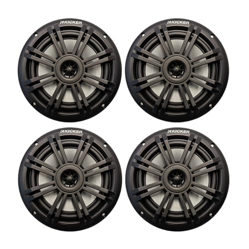 2 Pair (Qty 4) of Kicker 49BKM604B 6.5