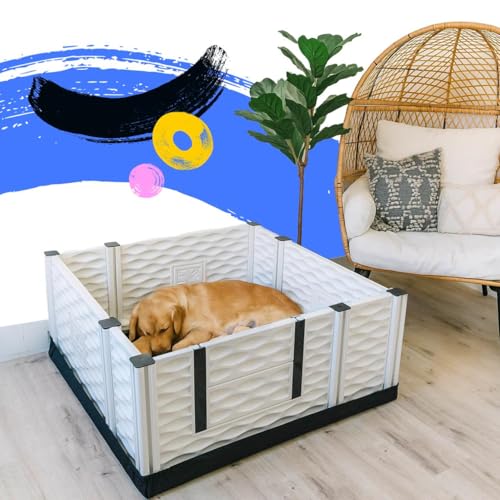 Image of EZwhelp EZclassic Dog Whelping Box - Washable Pee Pad, Small 38 inchx38 inchx18 inch