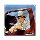 KOZMEN Singer Chalino San-chez Wall Art Paintings Canvas Wall Decor Tapestries Art Blanket 3x3 Ft Wall Hanging Home Decoration For Living Room College Dorm