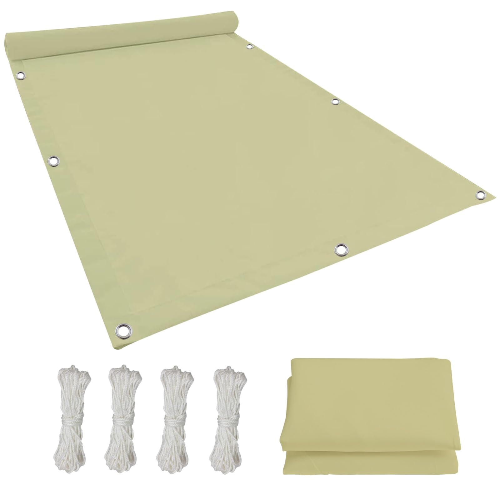 Toile ombrage rectangulaire imperméable en tissu PES haute densité