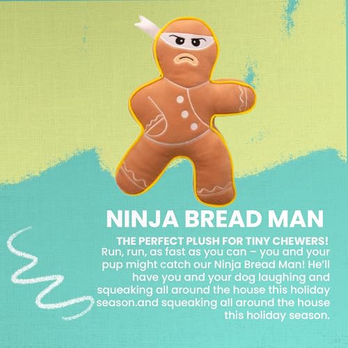 Juguete para perro SNUG AROOZ Ninja Bread Man plush miniatura 2