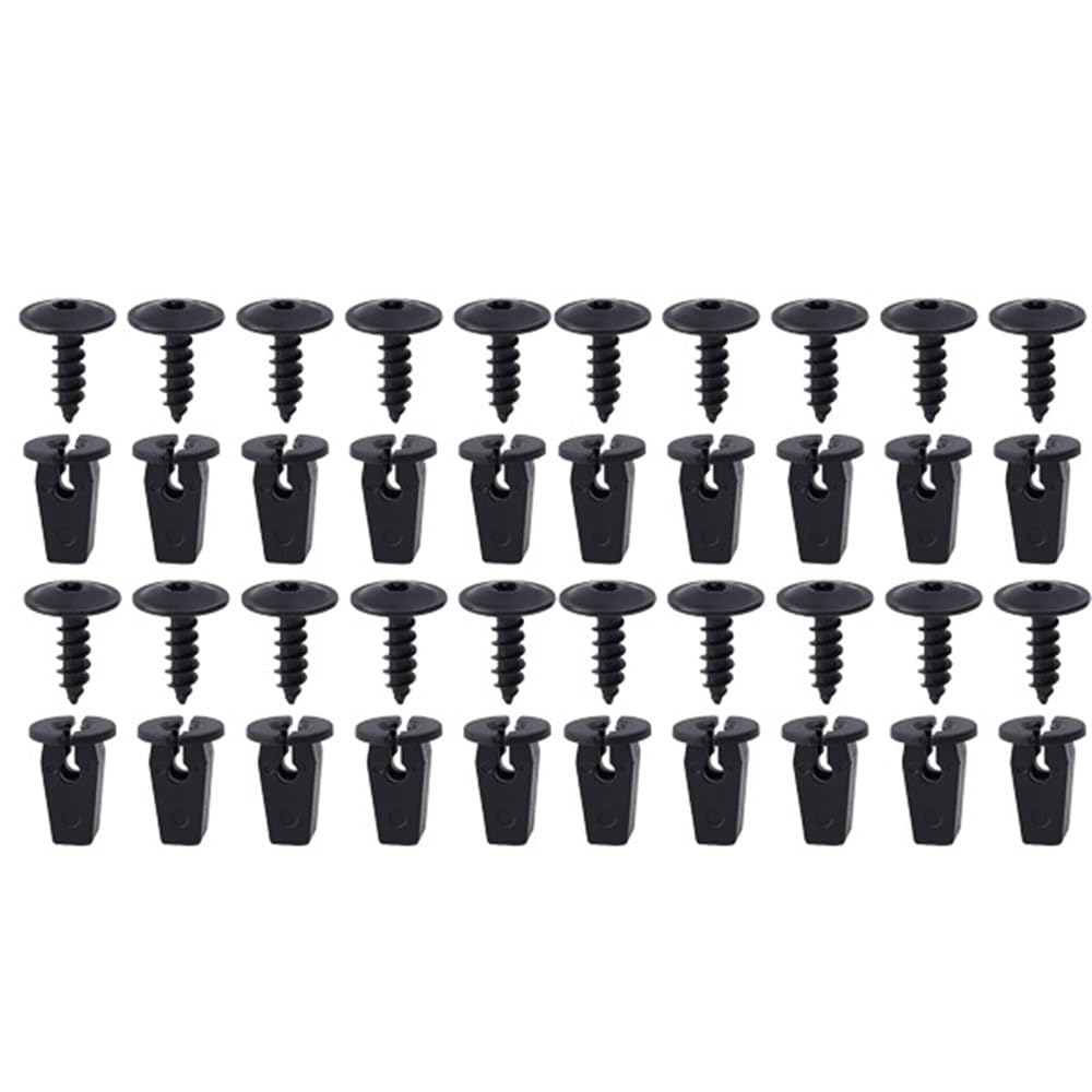 YTQMoreBNZ For N90974701 Engine Cover Undertray Splashguard Wheel Arch Torx Screw Retainer Fastener Clips Bolt Universal For VW Audi Seat(40pcs set)