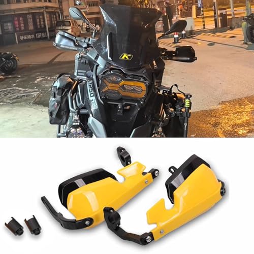 Protège-mains moto R1250GS Adventure jaune en aluminium 2018-2026