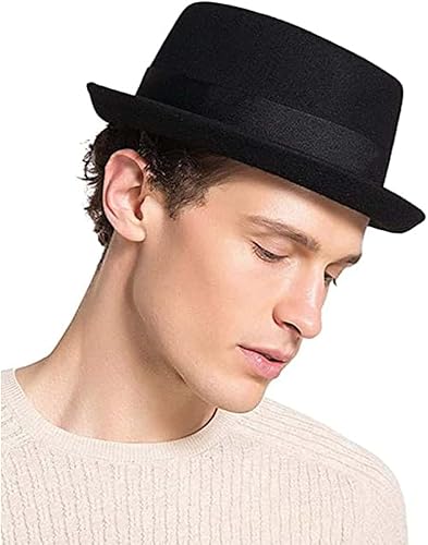 Miniatura 3 de Sombrero de pastel de cerdo Breaking Bad Sombreros de porkpie Sombreros de fieltro de lana Heisenberg Sombrero para hombre Sombreros de ala Fedora