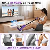 Upgraded Pedal Resistance Band with Handles, Foot Pedal Resistance Bands for Women, Core Abs Leg Training, Exercise Bands for Full Body Workout Fitness, Home Gym Equipment, Pilates & Physical Therapy — image 2