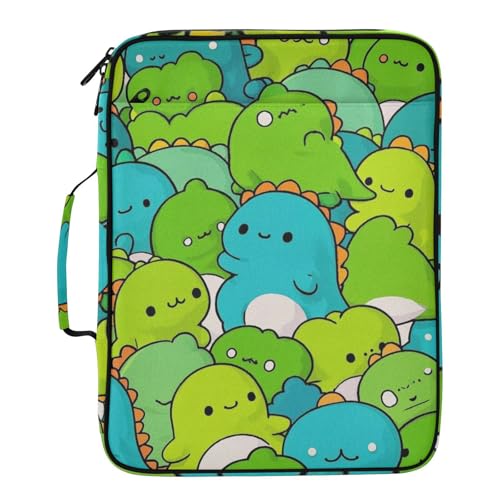 Carpeta colgante de dinosaurios para evitar la pérdida de fichas escolares A4