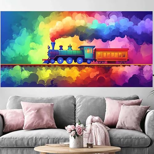 Diamond Painting pour Beginner grand format 70x210cm broderie facile avec strass colorés
