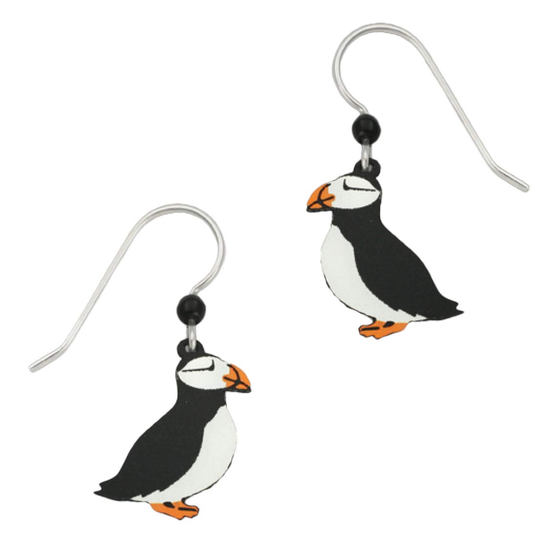 Sienna Sky Horned Puffin Bird Earrings 1446