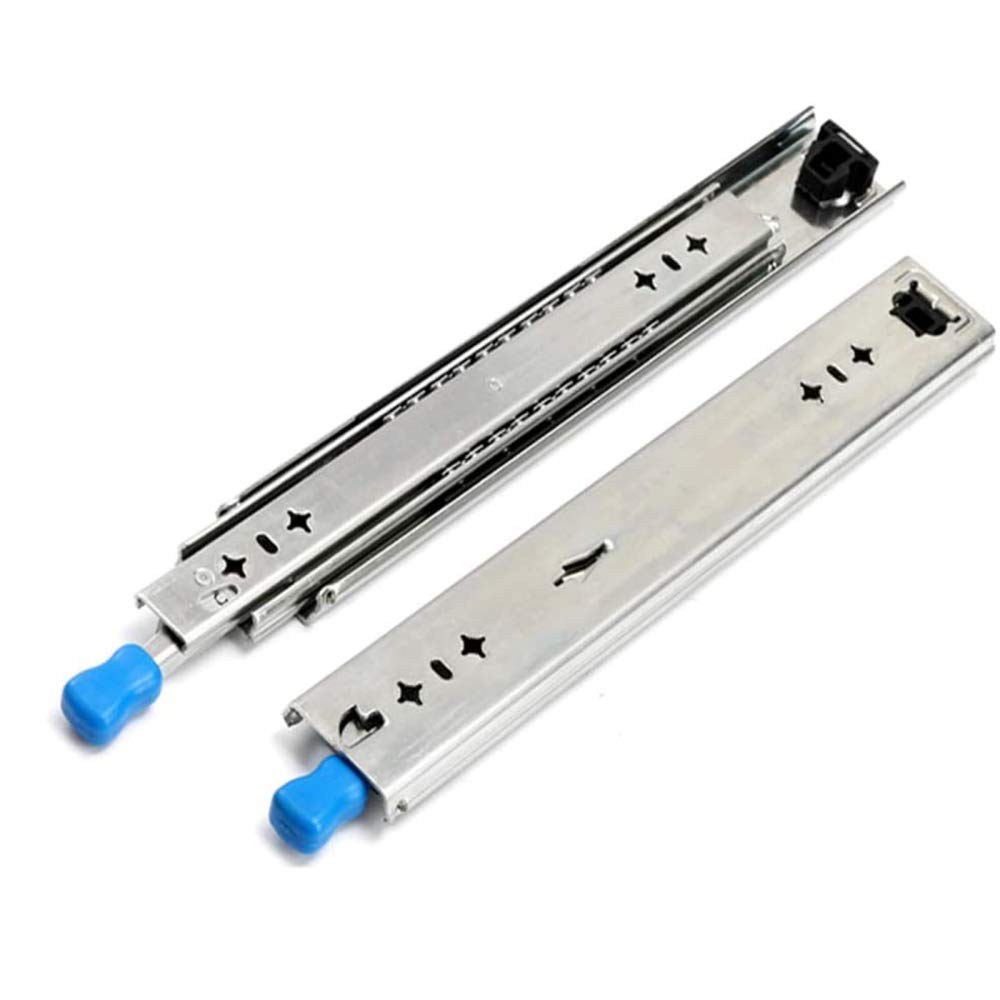 Guide per Cassetti per Impieghi Gravosi Bloccaggio A Due Vie più Sicure per Evitare Cadute Peso del Cuscinetto 120 kg,Silver-450mm
