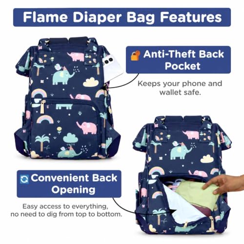 Motherly Flame Series Maternity Hospital Bag, Blue, 770g - Image 5