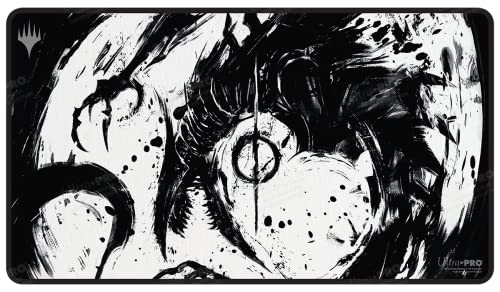 Ultra Pro - March Of The Machine Black Stitched Card Playmat Ft. Jin-Gitaxias For Mtg - Protect Your Cards During Gameplay From Scuffs & Scratches, Perfect As Oversized Mouse Pad For Gaming & Desk Mat #TOP13