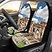 Couvertures De Siège De Bébé Pour Les Filles Célèbre Colisée À Rome Italie Universal Fit Auto Couvertures De Siège De Voiture Protecteur Pour Auto Camion Suv Véhicule Femmes Dame (2 Avant) Couverture