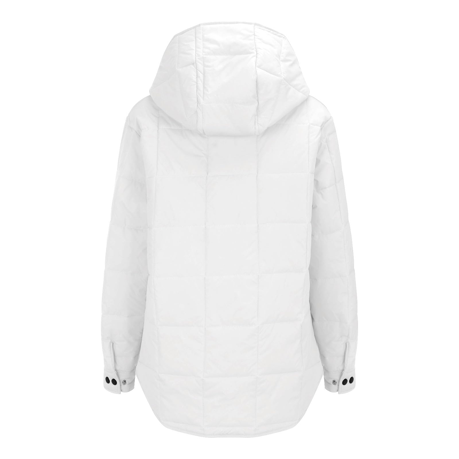 HAOLEI Chaqueta Acolchada Mujer Ligera Chaquetas de Plumas Color Sólido con Cremallera Cuello Solapa Abrigo de Algodón Manga Larga con Bolsillos Casual Cálido Cazadora Acolchado Transpirable Outwear