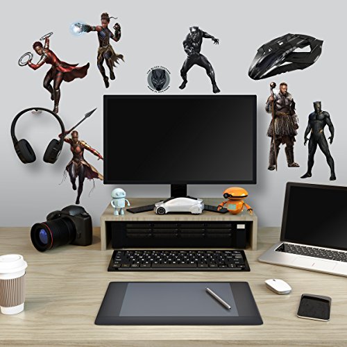 RoomMates Black Panther Characters Peel and Stick Wall Decals,Black, Blue - //coolthings.us