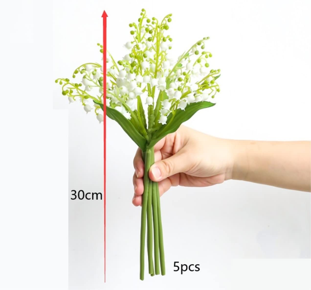 Sztuczne Kwiaty Pięknie Sztuczne Kwiaty Biały Convallaria Jedwab Sztuczny Kwiat Home Decor Sztuczna Dekoracja