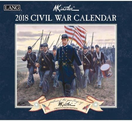 LANG - 2018 Wall Calendar -"Civil War", Artwork by Mort Kunstler - 12 Month - Open 13 3/8" X 24"