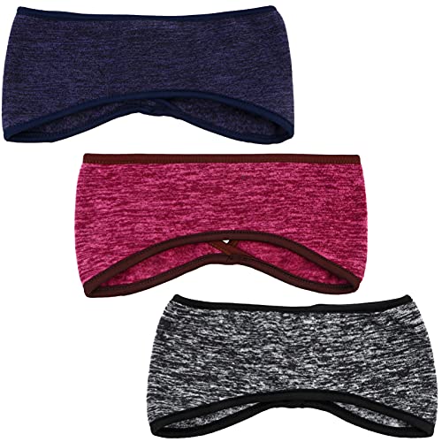 VALICLUD 3pièces Cache-oreilles De Sport Unisexe Chaudes Pour Hiver Bandeau De Sport Et Protège-oreilles