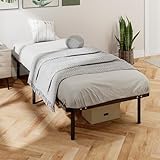 RANGEMENT PRATIQUE SOUS LE LIT : Élevé à 26 cm du sol, ce lit offre un espace de rangement idéal pour des boîtes, des valises ou des articles saisonniers, tout en facilitant le passage des robots de nettoyage et des aspirateurs pour une propreté accrue sans effort.