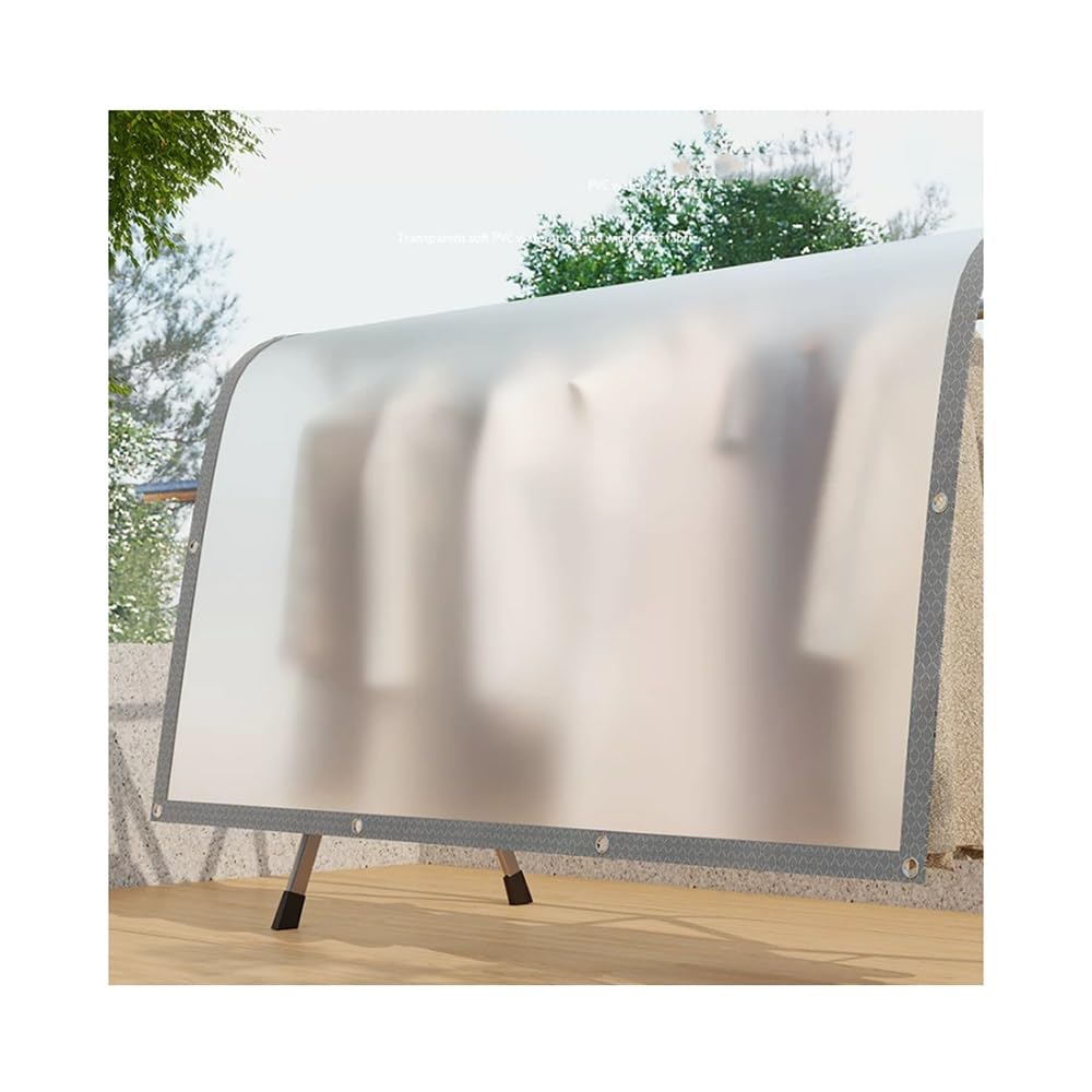 Osłona prywatności na pranie, wodoodporny ekran PVC ze wzmocnionymi krawędziami i oczkami na balkon (B,140 x 250 cm)