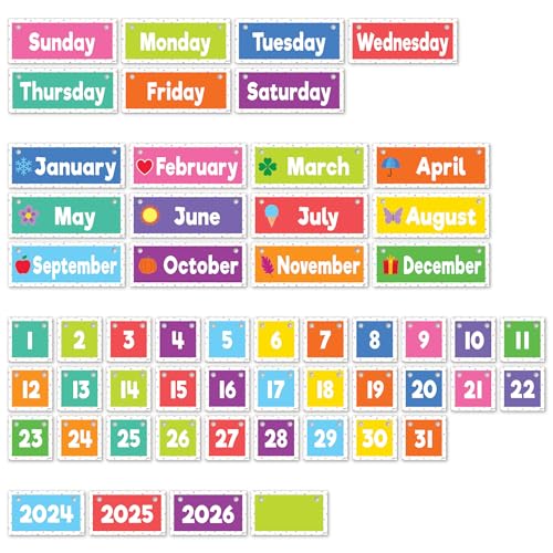 Calendrier à rabat coloré Teacher Created Resources pour bureau