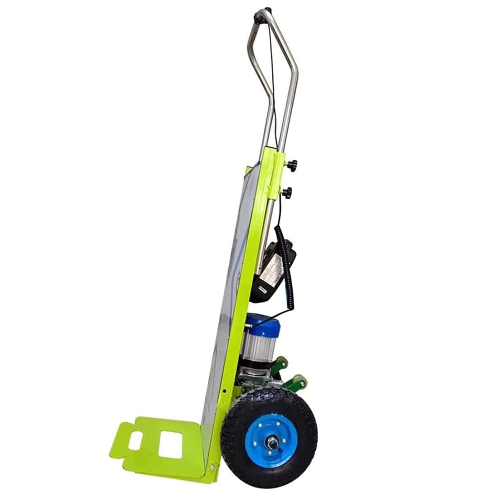 Carrello elettrico a mano per montascale, carrello con capacità di carico di 200 kg con motore da 800 W - Carrello conveniente e che consente di risparmiare manodopera, braccio di supporto a