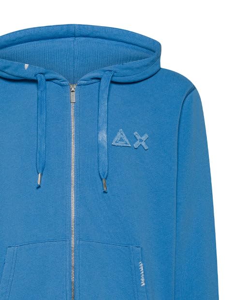 Sweat à capuche zippé SUN68 veste en coton bleu L - 2