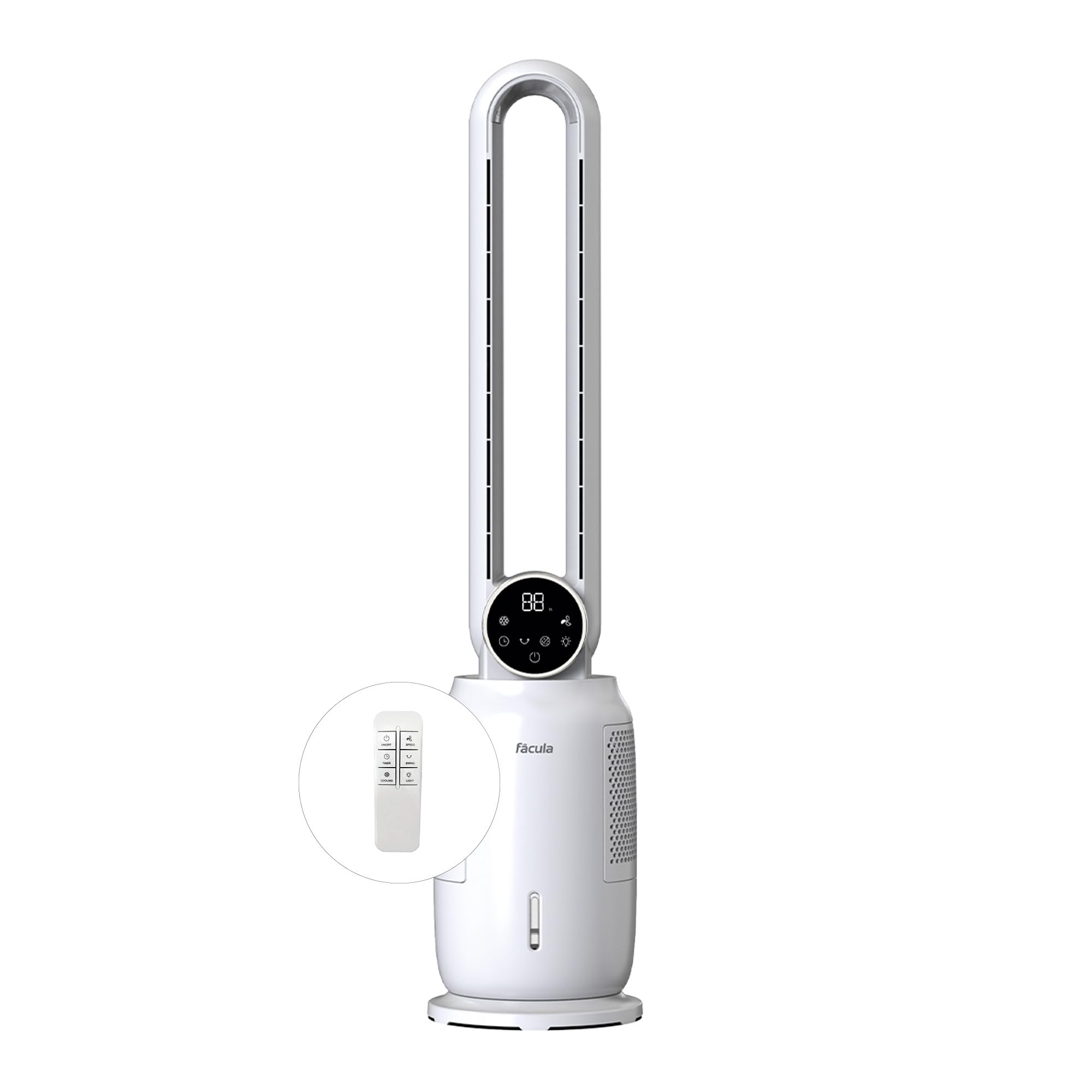facula - Climatizador Evaporativo Blizzar-E 35w | Luz LED | 12 velocidades | Temporizador | Ionizador