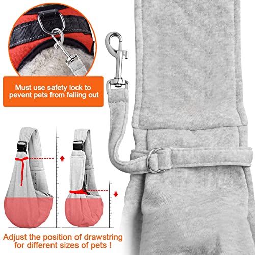 Image of Tomkas Dog Sling Carrier for Small Dogs pet Slings with Extra Pocket Storage Sling with Storage Pocket