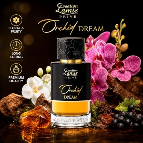 Image of Creation Lamis Prive Orchid Dream | Fruity & Floral Long Lasting Unisex Fragrance|Eau de Parfum - 100ML