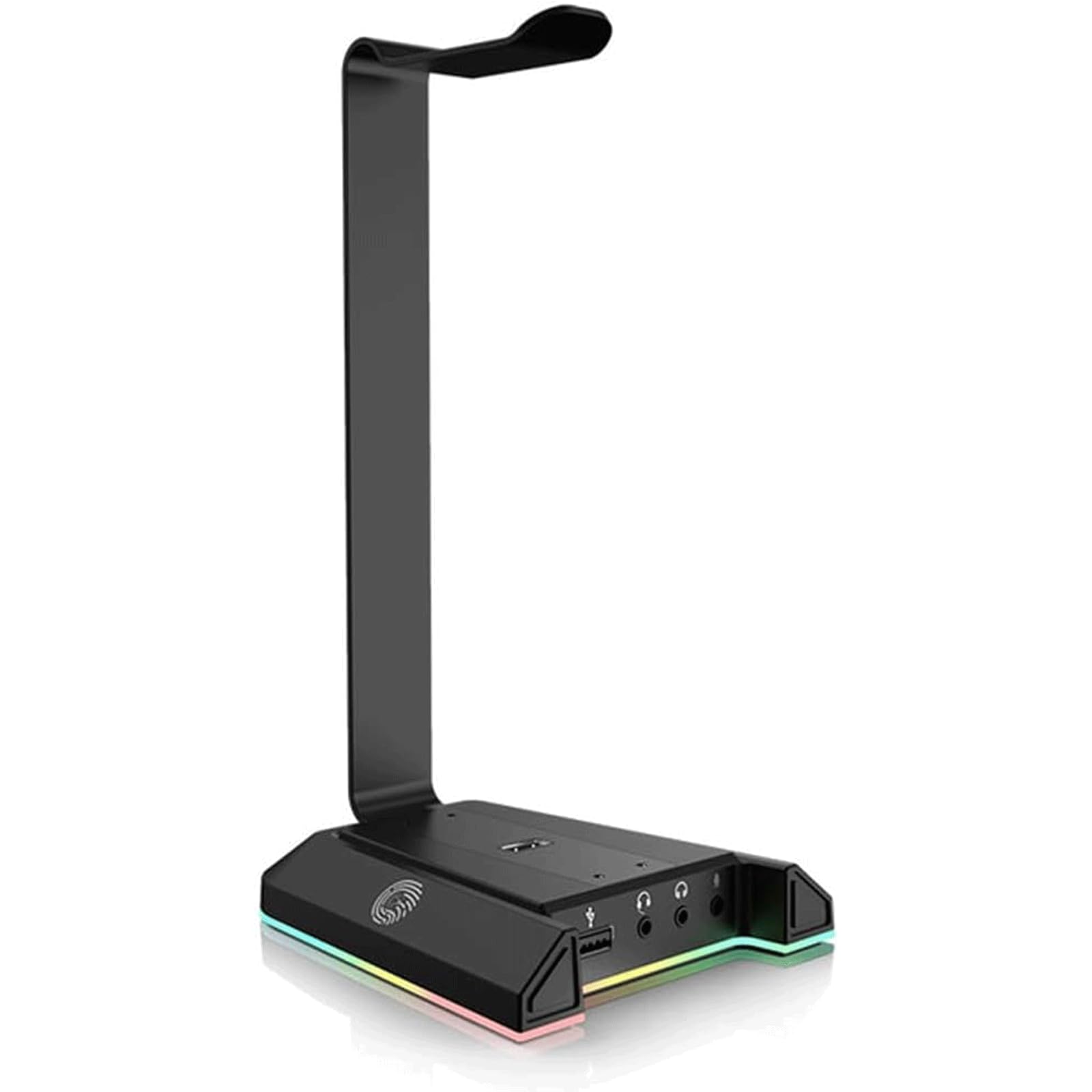 ZUMAHA Nuevo Soporte para Auriculares Surround Gaming Soporte para Auriculares RGB con 2 USB y 3 de 3,5 mm para Gamer PC Soporte para Auriculares Soporte para Auriculares