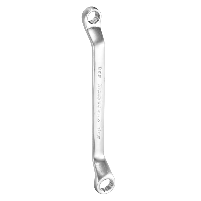 Chave Estrela Dupla Extra Longa HARFINGTON 9 x 11 mm, 12 Pontos, Deslocamento de 75° em Aço-Carbono