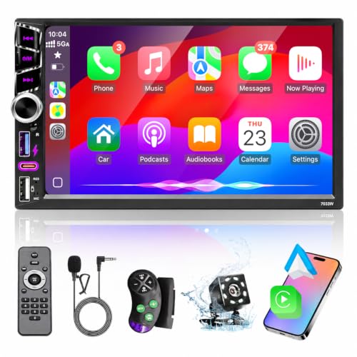 7" Wireless CarPlay Stereo with Knob