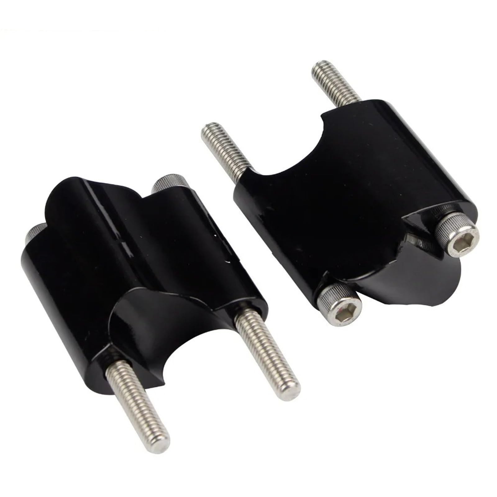 Rialzi Manubrio per Sportster XL1200 XL48 48 2010-UP 2 "Rise CNC 1" Manubrio Riser 50mm Blocco di Estensione per Montaggio su Manubrio Moto Manubrio Riser(Nero)