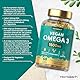 Omega 3 Vegan 1500mg aus Algenöl | 60 Kapseln mit Hochdosiert ALA und DHA pro Portion | Horbaach